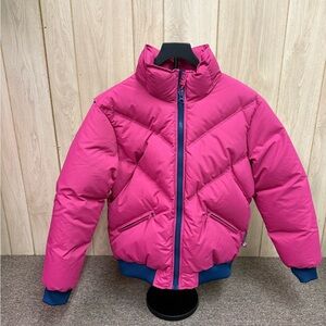 Women’s Size M CB Puffer Ski Jacket Pink With Down Blend Filling